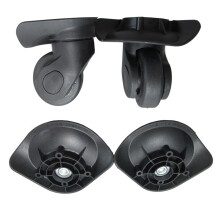 1 pair A19 Suitcase Luggage Replacement Swivel Repair Accessories Mute Roller large black