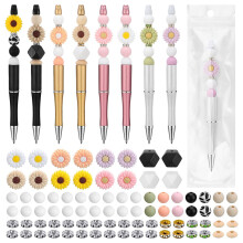 Beadable Pen Set Pen Making Kits Craft Pen Bulk for Adult Office School Supplies