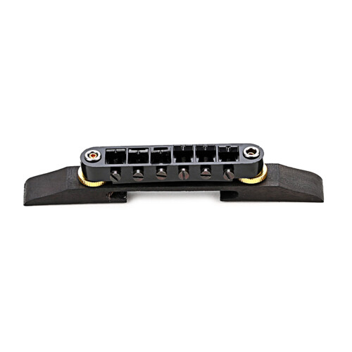 Adjustable 6 Strings Guitar Bridge Roller Saddle Metal Rosewood Guitar Bridge