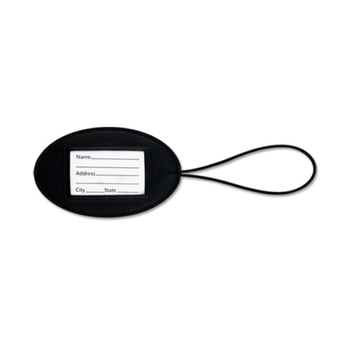 Convenient PU Baggage LabelSuitable for Regular Travelers and Students Black