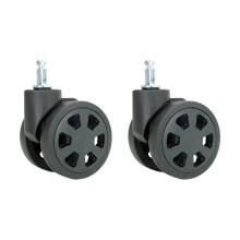 Reliable Replacement Wheels Spinner Wheels for Easy Maneuverability of Luggage Black