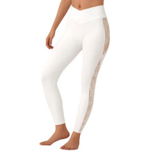 Women's Breathable Training Leggings with Smooth Shape for Gym Use White M