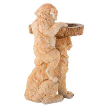 Fashionable and Cute Resin Water Basin, Resin Outdoor Bird Feeder Birdbath, Garden Courtyard Outdoor Decoration B