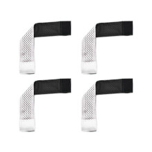 Sleeve Fasteners, Sleeve Holders for Sports, Jerseys Sleeve Black and White 4 pieces