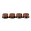 4Pcs Guitar Knobs Amber Top Hat Knobs Control Knobs Volume Tone Control Knobs 1