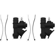 2X Tauchen Universal Bcd Power Inflator mit 45 Grad Abgewinkeltem Mundstück für Standard 1 Zoll Schlauch K-Förmiges Ventil ÜBerdruck Ventil