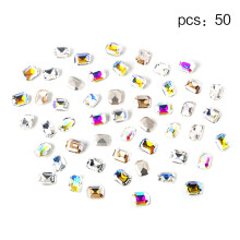 Crystal Glass Nail Art Decor Pointed Back Shiny Nail Crystals Gems Nail Diamond XY20