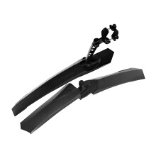Front & Rear Bike Mudguards Mountain Bike Hybrids Mudguards Adjustable Mud Guard Black