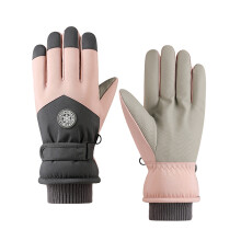 Ski Gloves Women Winter Gloves Waterproof Gloves Windproof Touchscreens Gloves Pink