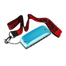 7 Holes Harmonica Harps Mouth Organ Smple Diatonic Harmonica Easy-playing C tone blue
