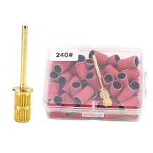 80/120/180/240 Grit Electric File Nail Sanders Professional Drill Bits Set 50 rose red 240