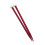 1 Pair Double-end Drum Sticks Soft Felt Mallet Head Drumstick for Percussion Red 1