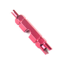 Valves Cores Remover Removal Tool for Presta & Schrader Tubeless Cycling Tires Red