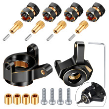 Rc Wheel Hubs Crawlers SCX24 Wheel Hubs Wheel Hexs Hubs  For SCX24 AXI90081 Black