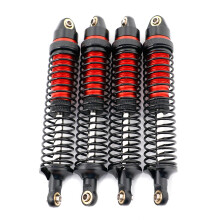 RC Accessory Metal Shock Absorber 4Pcs Dampers Suitable for SCX10 Crawler Car Red