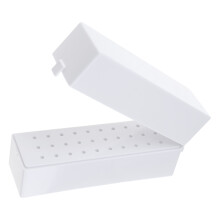 30/48 Holes Nail Drill Bits Storage Box Nail Grinding Head Holder Stand 30 holes white
