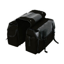 Large Capacity Multifunctional Bike Bag Tears Resistant Double Panniers Bag Black