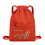 Front Pocket Flower Backpack with Side Sections for Campus Routine Orange 1