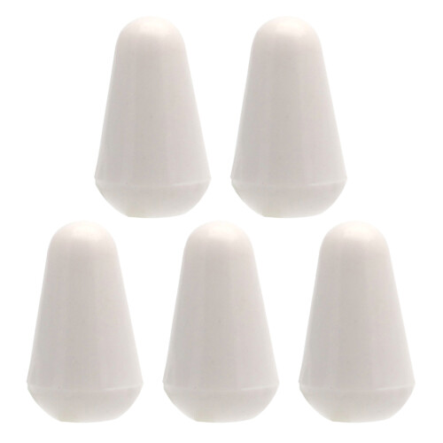 Replacement Pickup Selector Switches 3 5 Way Toggle switches Tip Knob Cap Buttons White