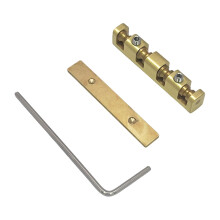 Brass 4 String Bridge Hardware for Installation and Care Projects