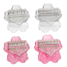Mini Kalimba Acrylic Thumb Piano Portable 17/21 Keys Mini Kalimba Transparent 17 tones