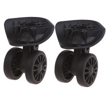 Suitcase Luggage Box Wheels Double Row 360 Spinner Repair Kit Heavy Duty Wheels Black