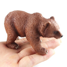 Model Brown Bear Toy for Kids Collection SafariPark Animal Display Toy Fun Gift