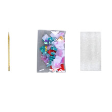 Princess Costume Crafting Set Imaginative Play with Colorful Blingbling Confetti Type B