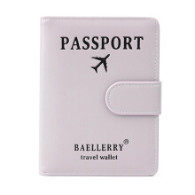 Fashionable Lover Couple Passport Cover Gift for Traveler Credit Card Holder Purple