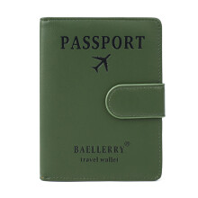 Fashionable Simple Plane Passport Cover for Weddings Travel Card Holder Gift Green
