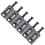 6 Pcs Guitar Bridge Roller Saddles Electric Guitar Replacement Bridge Saddle Black 1