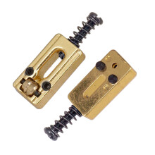 6 Pcs Guitar Bridge Roller Saddles Replacement Electric Guitar Accessories Golden