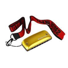7 Holes Harmonica Easy-playing Musical Instrument Smooth Rounded Edges G tone yellow