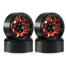 Set of 4 Rc Model Metal Alloy Wheel Supplies for 1/10 RC Crawler Car Wheel Rims