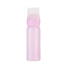 Applicator Bottle Root Comb Hair Coloring Dyeing Dispensing Bottle Container Pink