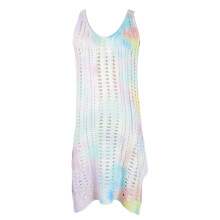 Swimsuit Cover Beach Cover Up Tie Dye Beach Dress Bikini Cover Up for Woman Dressing M