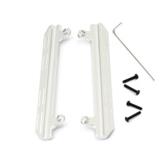 Metal Side Pedal Step Foot-Plate Pedal Running Board for 1/16 Jimny RC Car Silver