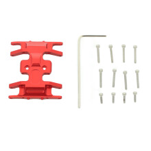 R/C Spare Part Alloy Transmission Skid Plate Gearbox Base Mount for Axial SCX24 Red