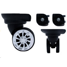 1 pair A18 DIY Replacement Travel Luggage Wheels Repair Accessories Mute Wheel Black