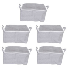 5X Boîte de Rangement Tridimensionnelle Boîte de Rangement Domestique avec Organisateur de Fenêtre Tissu Pliant Capacité Armoire de Rangement