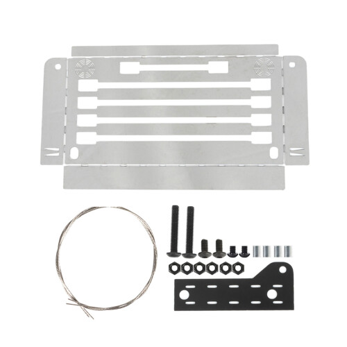 Remote Control Car Folding Camping Table Plate Car Decor for 1/10 RC TRX-4 Silver
