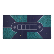 40x20 In Poker Mat 6 Players Professional Texas Hold’em Poker Table Small Green Flower
