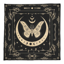 Moon/Butterfly/Flower Altars Cloth Tarot Cards Tablecloth Witchcrafts Tapestry A 50x50cm