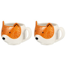 2X Ceramic Coffee Cup Cartoon Shaped Cup Animal Pattern Home Kitchen Office Juice Milk Cup