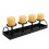Black Metal Candle Holder Modern Multi-Candle Display for Dining, Bar Decor 4