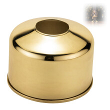 Daily Use Canister Cover with Metal Shell for Camping Carry Needs Gold