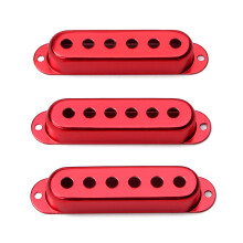 3 Pieces 48/50/52mm Single-Coil Pickup Cover Electric Guitar Accessories Red
