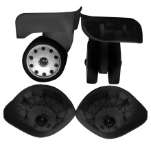 1 pair A88 Suitcase Luggage Replacement Swivel Repair Accessories Mute Roller large black