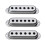3 Pcs Brass Single-Coil Pickup Covers Replacement Guitar 6 Holes Pickup Covers Chrome 1