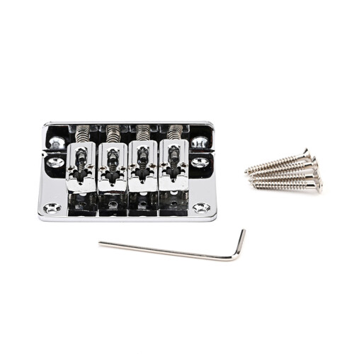 4-String Fixed Bridge Top Load Saddle String Spacing Hardtail Fixed Bridge